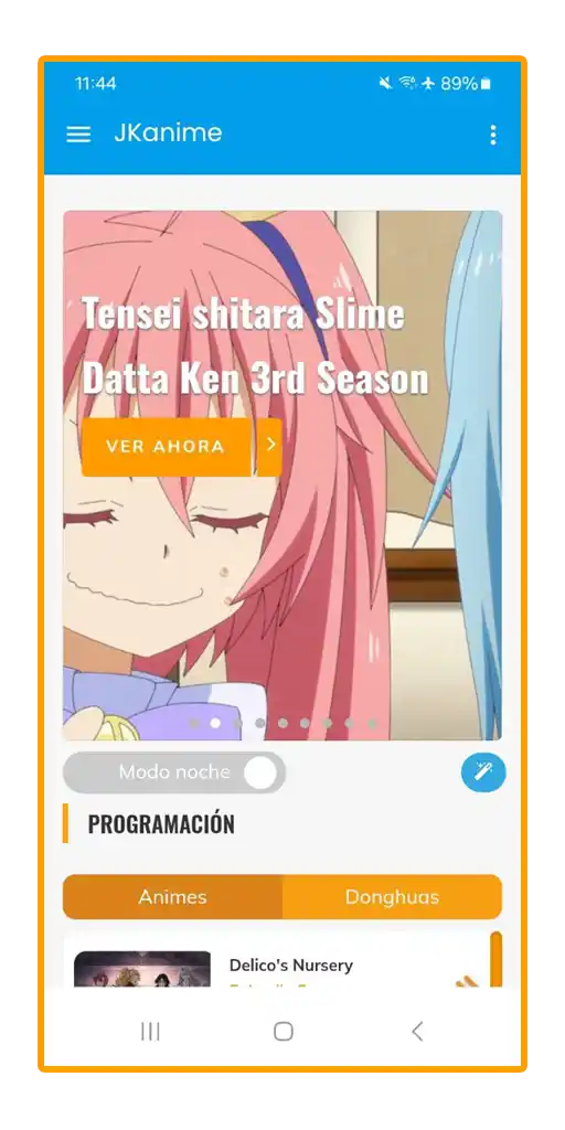 jkanime apk screen 1